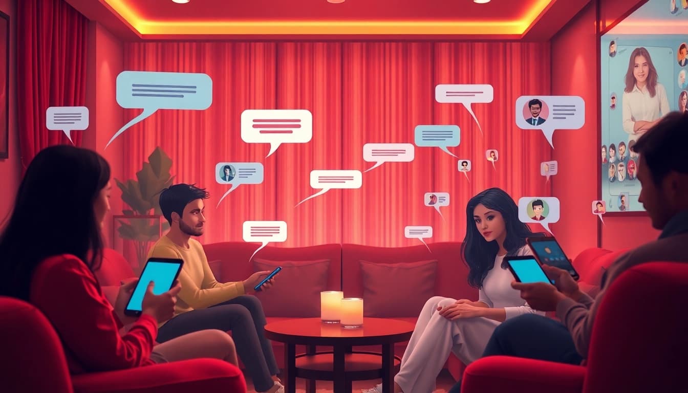Engaging users in a cozy chatroom with the best nsfw ai chatbots for personalized conversations.