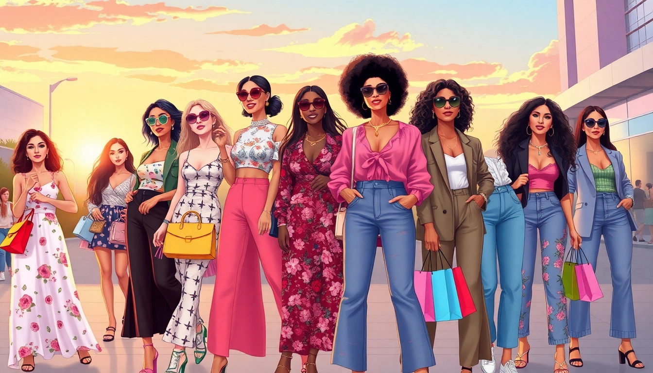 Explore a dynamic group of women fashion styles representing diversity and trends.