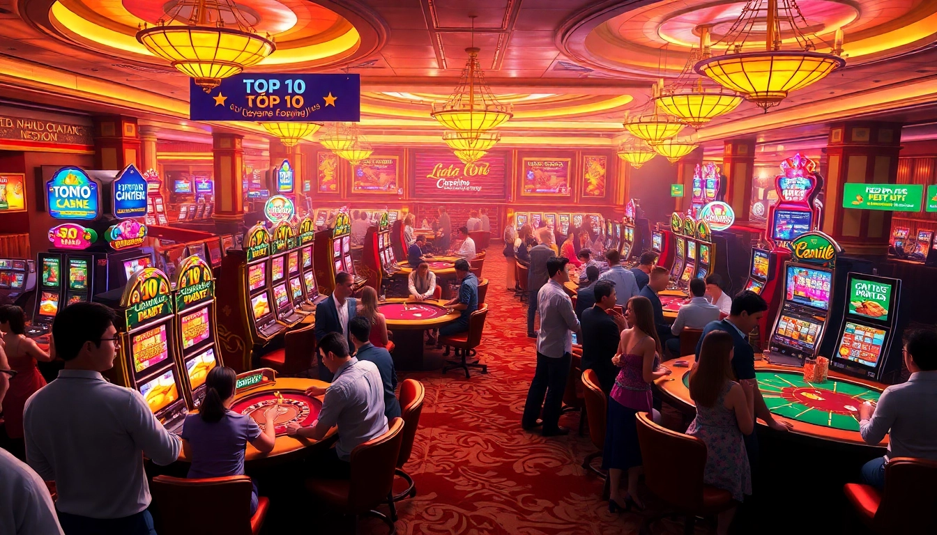 Experience the thrill of the casino with lively games showcasing the Top 10 nhà cái uy tín.