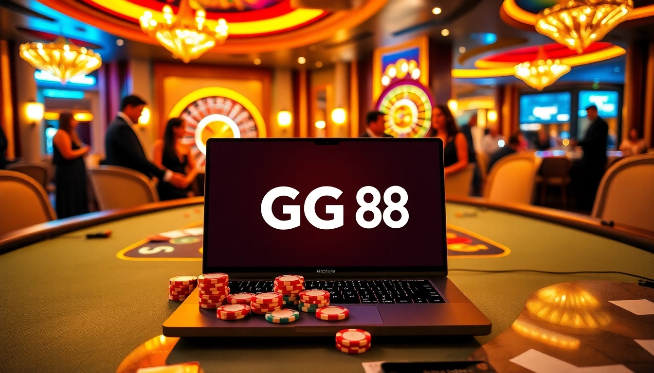Experience the thrill of GG 88 at a luxurious casino table with live dealer action.