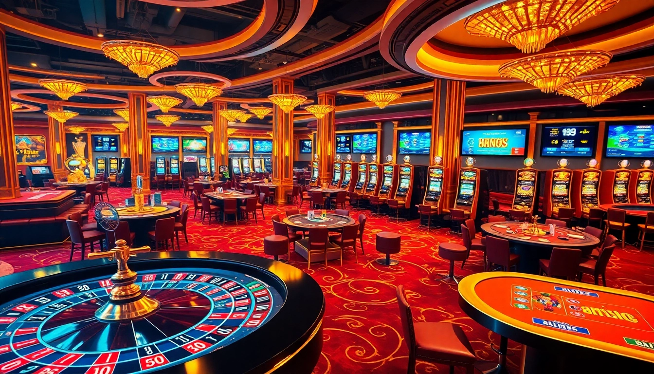 Experience thrilling gameplay at https://s88.works/, featuring vibrant casino tables, chips, and a roulette wheel.