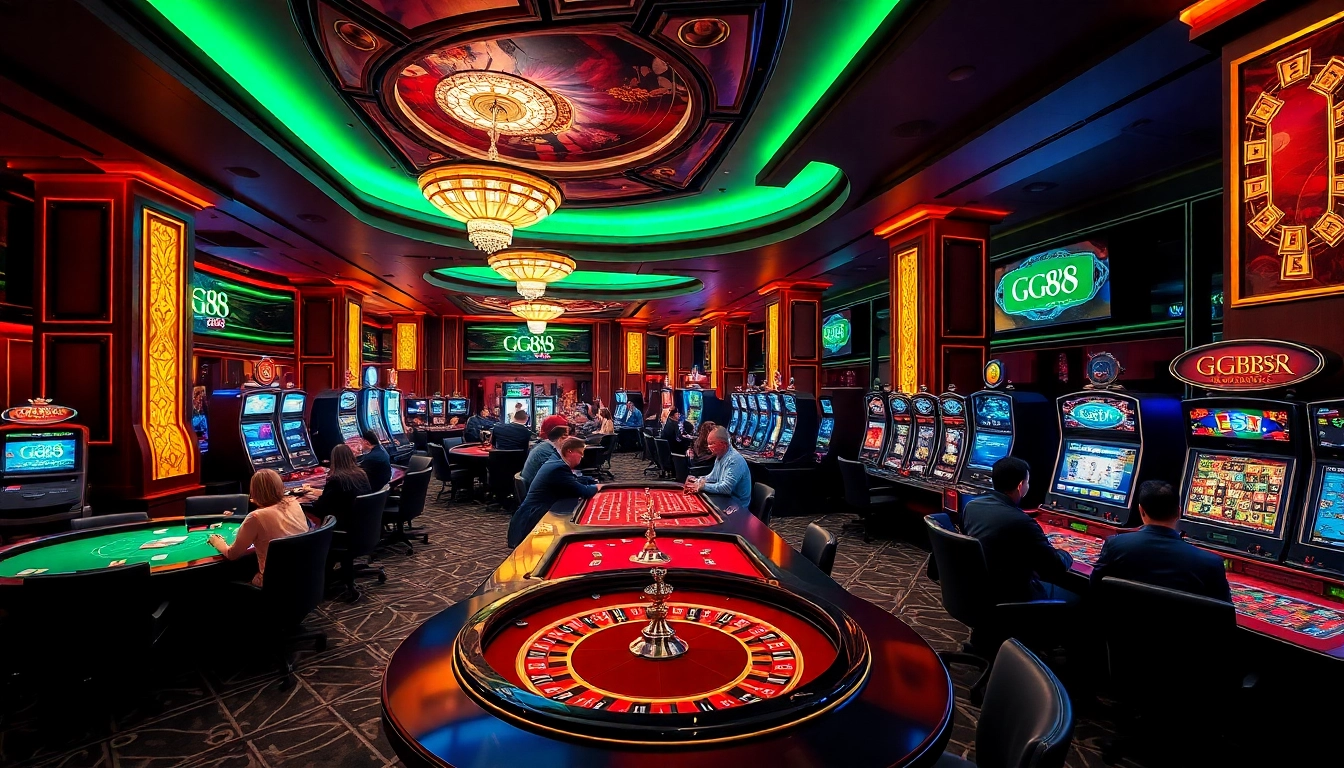 Experience the excitement of betting at GG88 SE casino with dynamic gaming visuals.