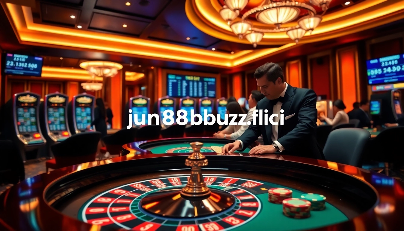 Experience the excitement of gambling with https://jun88buzz.info/, featuring lively casino tables and engaging players.