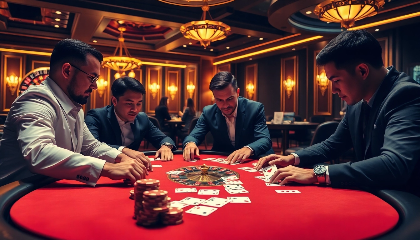 Experience the thrill of professional poker with 688V at a luxurious casino table.