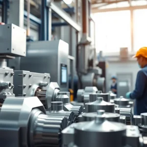 Die casting company Malaysia showcasing modern machinery and professional engineers at work