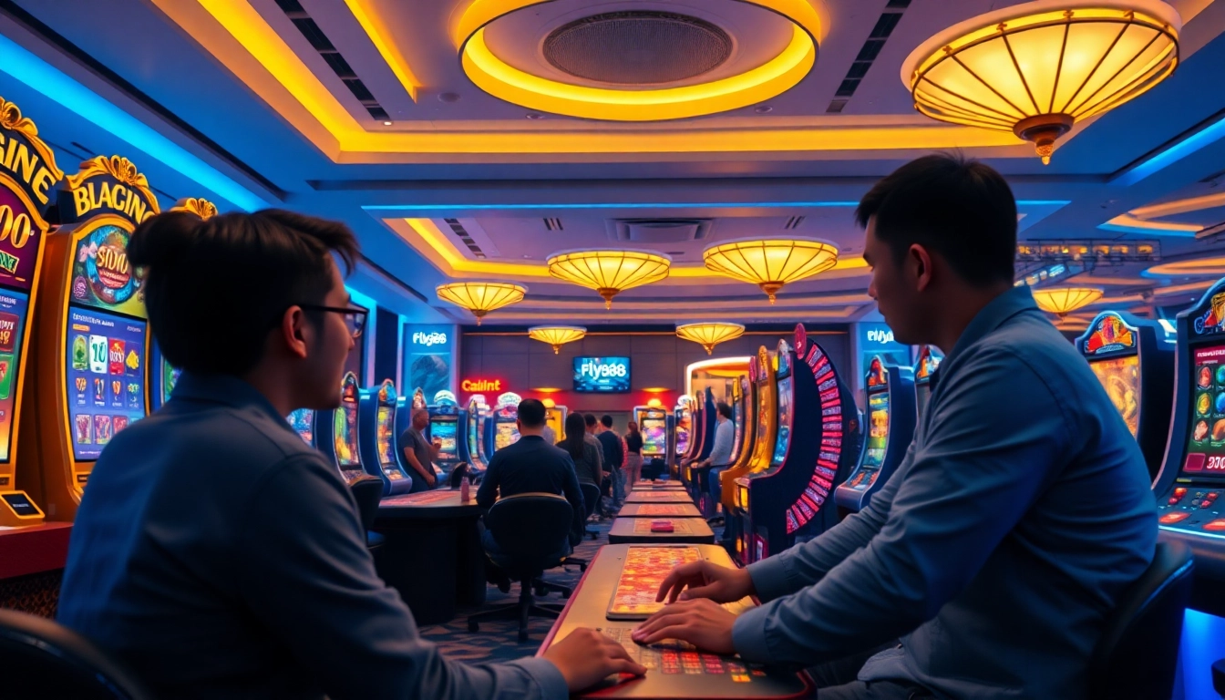 Engage with exciting online gaming at fly88.com featuring luxurious digital casino elements.