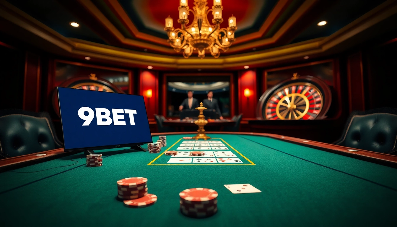Experience thrilling action at https://9bet.com.de/ with luxurious casino games and vibrant table settings.