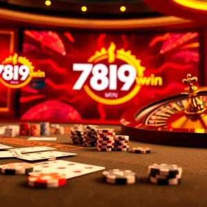 Experience the thrill of winning with the 789win app on a stylish casino table with vibrant cards and chips.