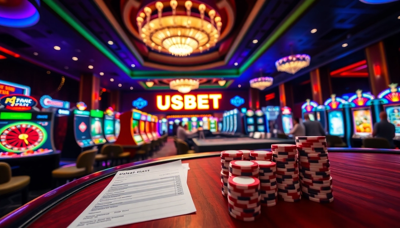 Experience the excitement of usbet with vibrant casino games and a stunning online interface.
