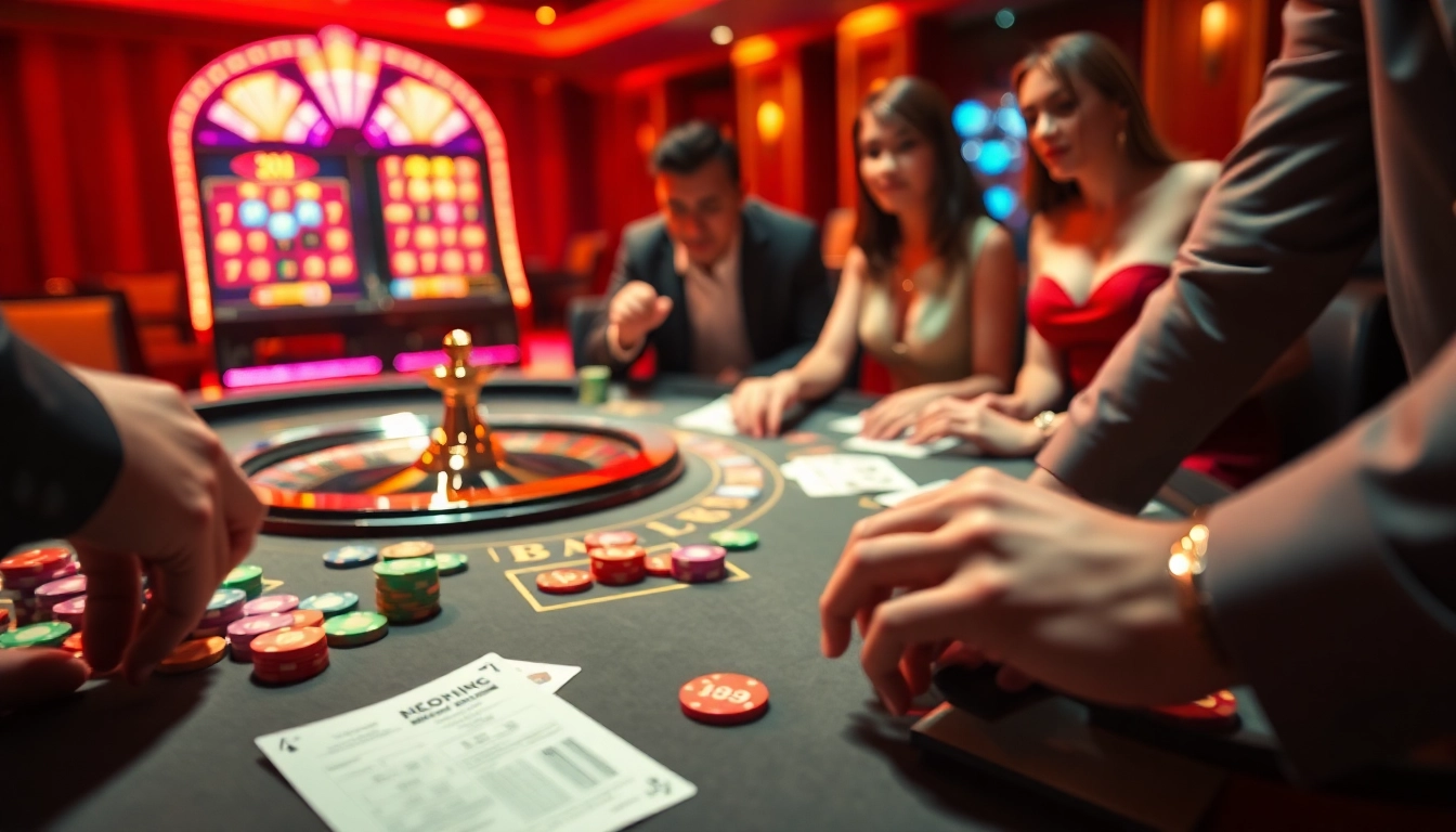 Players engage in thrilling casino games at https://new8838.net/, immersing in a lively betting atmosphere.