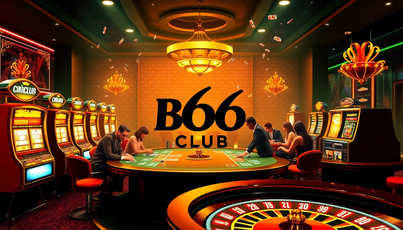 Experience excitement at B66 CLUB with thrilling poker games and vibrant slot machines.