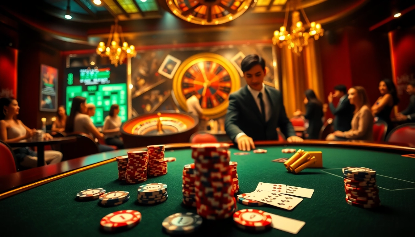 Experience high-stakes gambling with https://123win.click/ at a luxurious poker table.