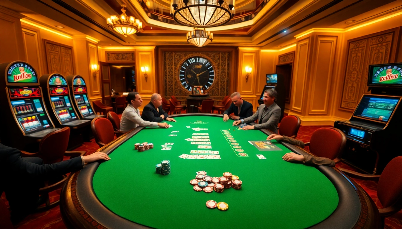 Experience the thrill of winning at VZ99, showcasing a vibrant casino scene full of excitement.