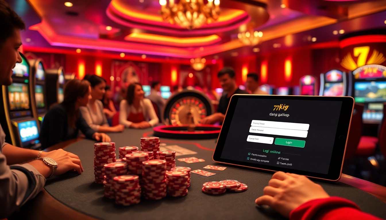 Experience the thrill of gambling with 79king dang nhap at a luxury casino table.