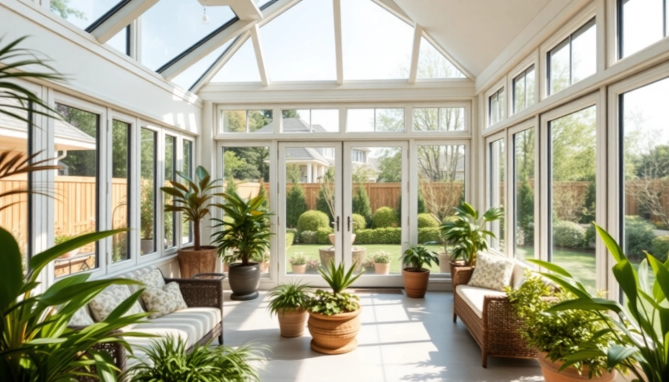 Enhance your home with a beautiful sunroom addition filled with natural light and greenery.