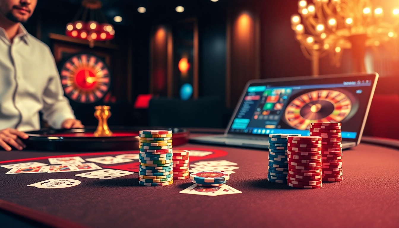 Experience thrilling gameplay with 888new featuring vibrant poker chips on a luxurious casino table.