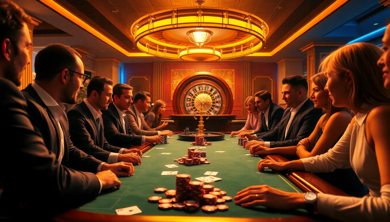 Experience thrilling poker action at https://xx88.eu.com/, featuring vibrant chips and excited players.