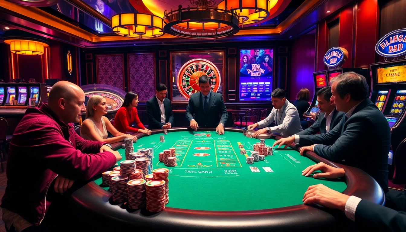 Players strategizing at a poker table with TG88 for enhanced gambling excitement.