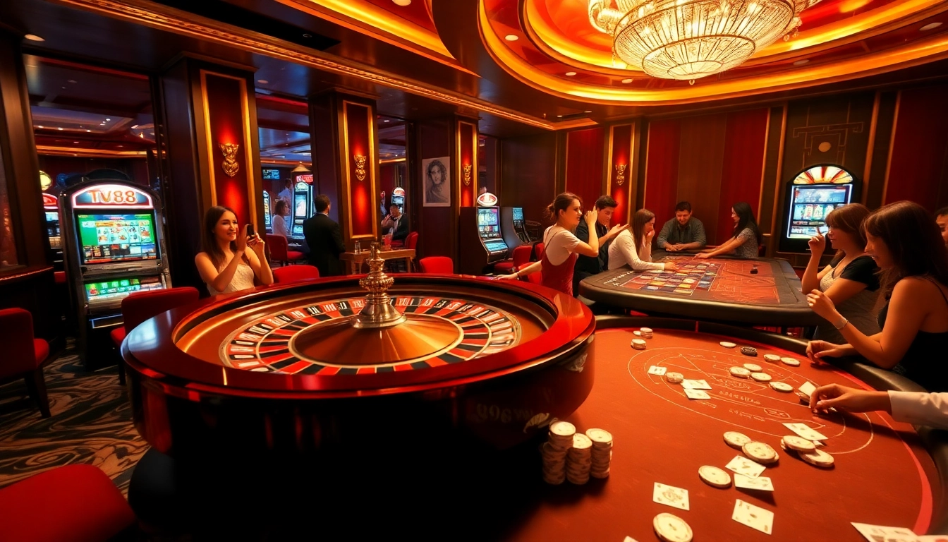Experience the thrill of gambling at TV88 casino with exciting games and professional dealers.