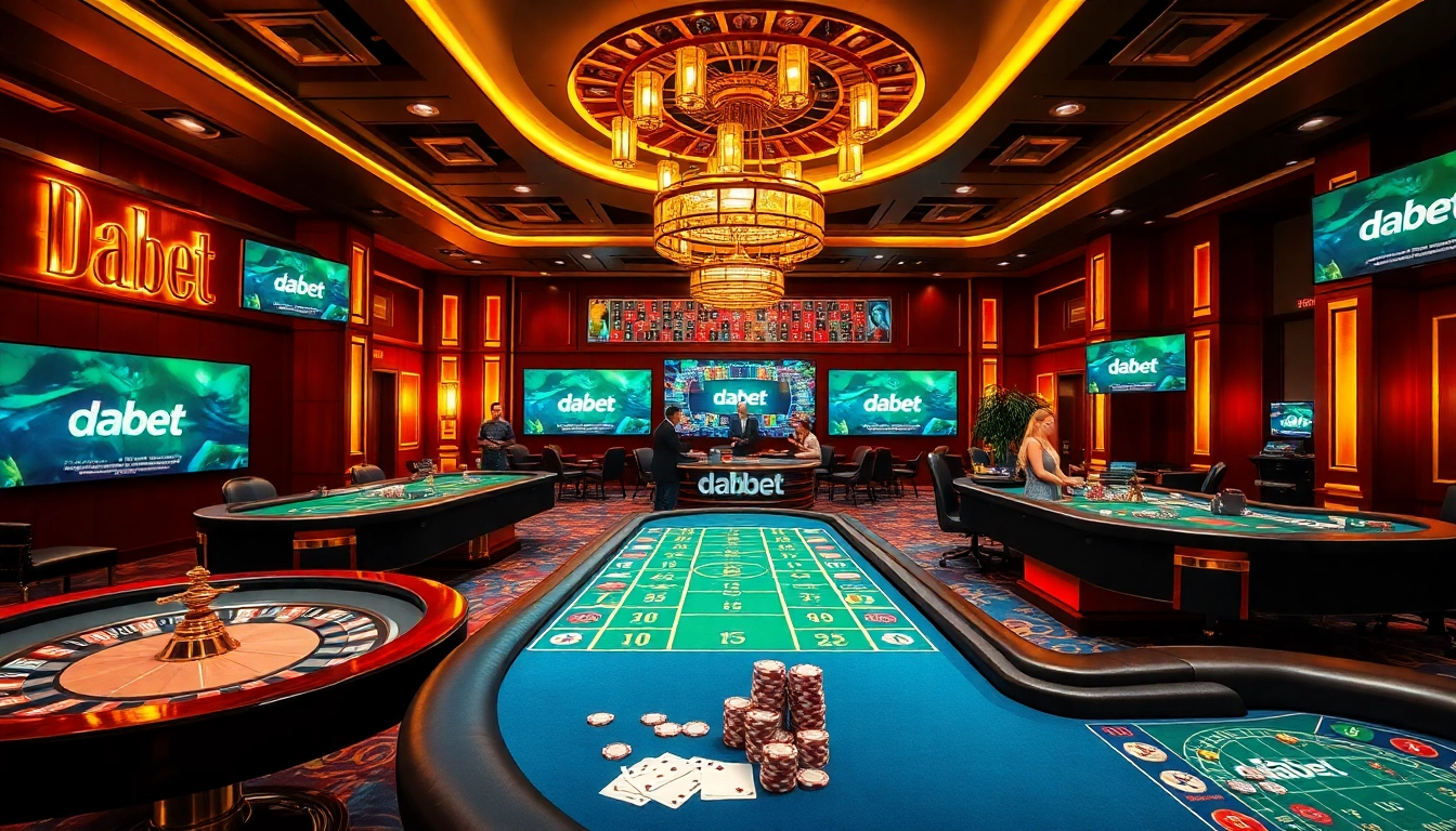 Experience the excitement of online gambling with poker tables and roulette at https://dabet.homes.