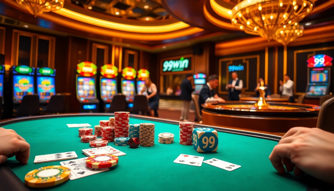 Experience the thrill of winning at 99win's vibrant casino tables and exciting games.