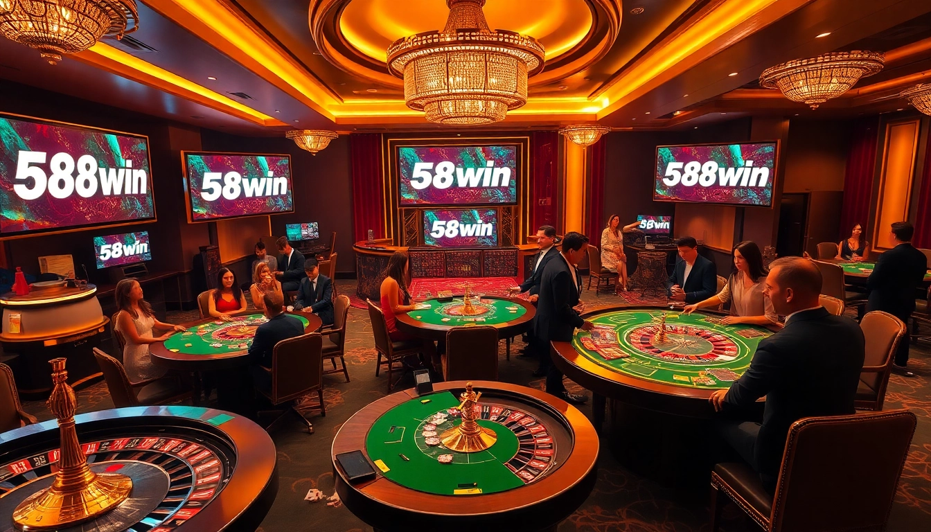 Experience the thrill of gambling at 58win with vibrant poker tables and exciting gameplay.