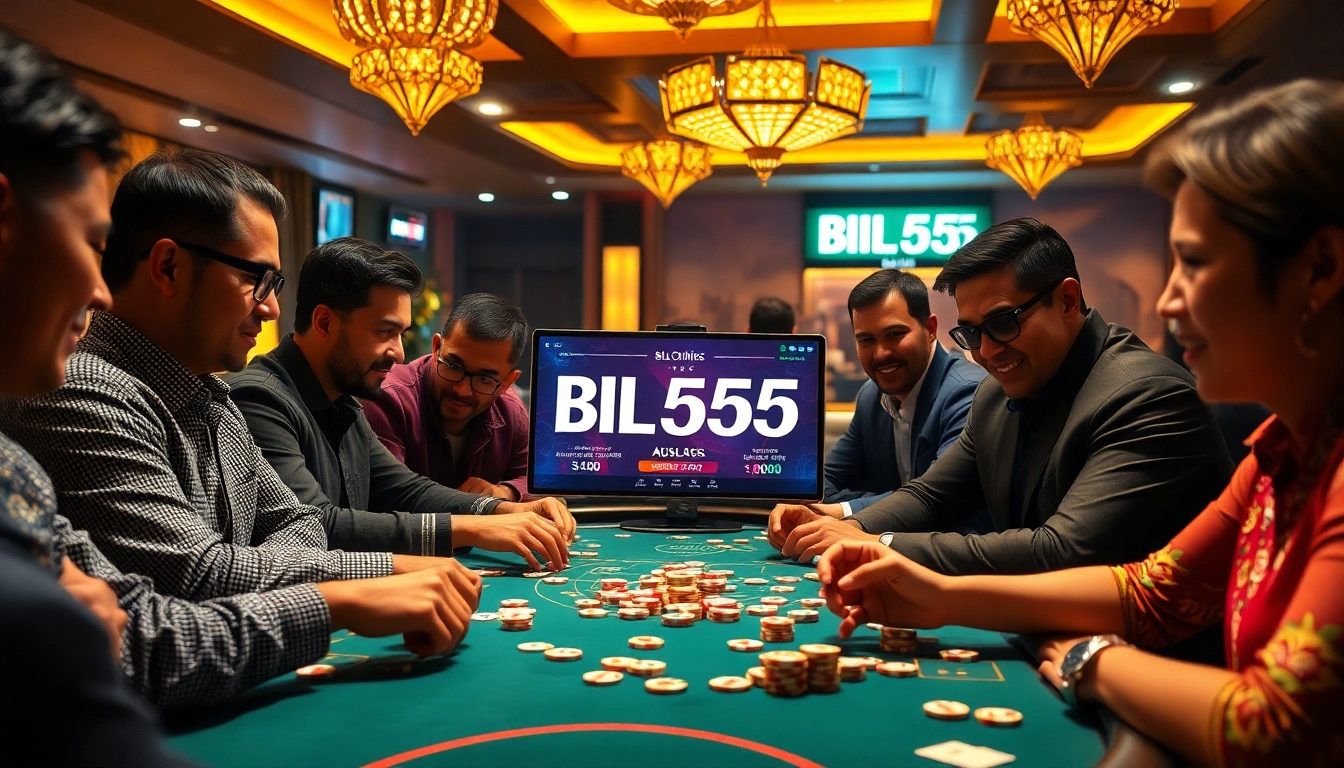 Engage in thrilling gameplay at BL555 with high-stakes poker, vibrant chips, and an exciting atmosphere.