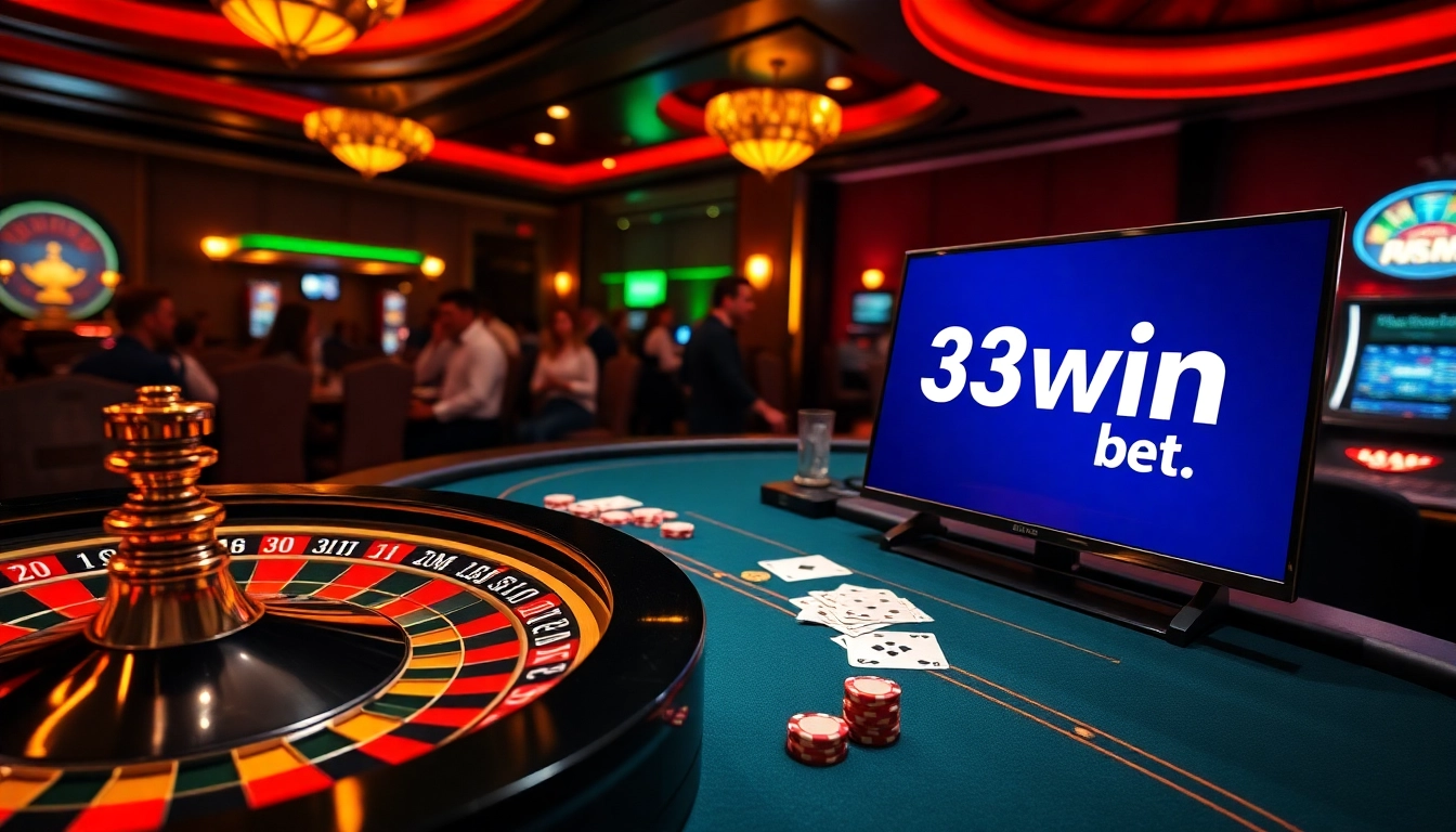 Experience the excitement of betting with 33win. bet through engaging casino visuals.