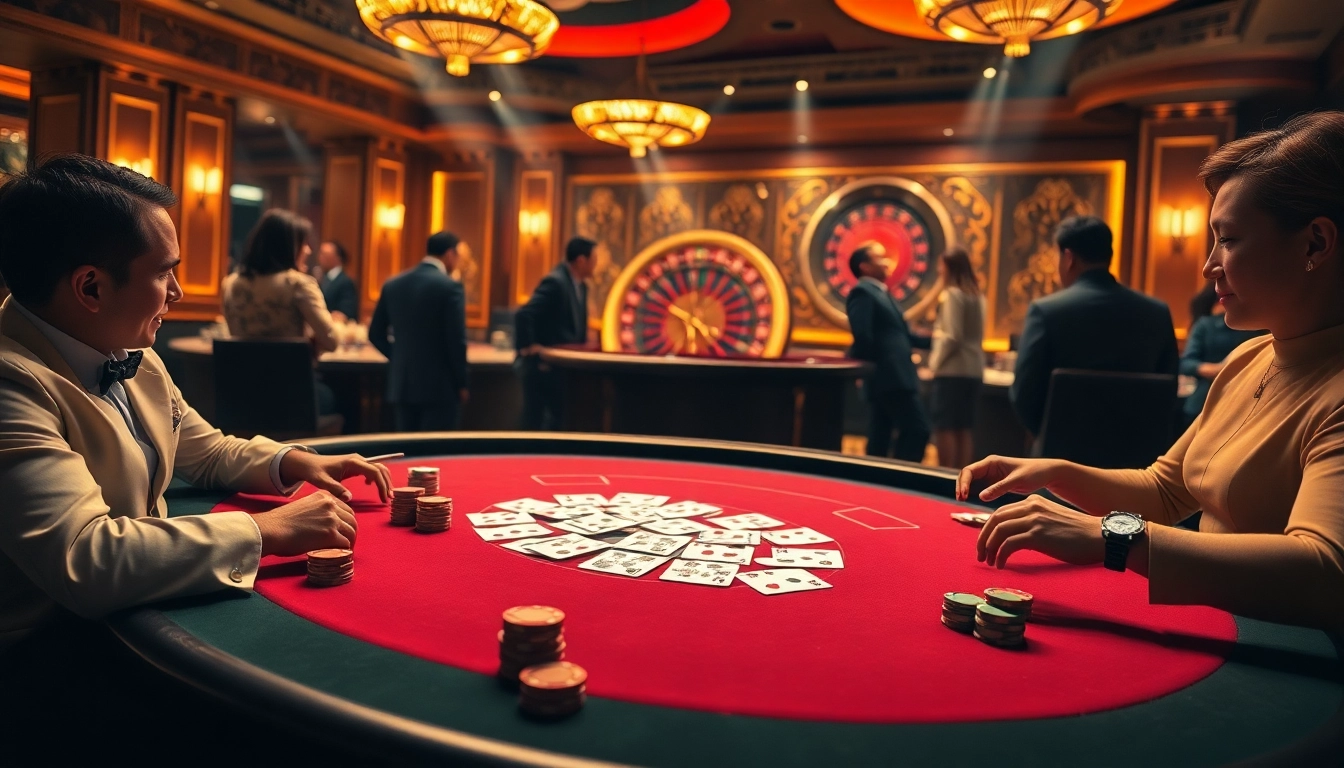Engage in the thrilling atmosphere of Fb88 with high-stakes poker and roulette games.
