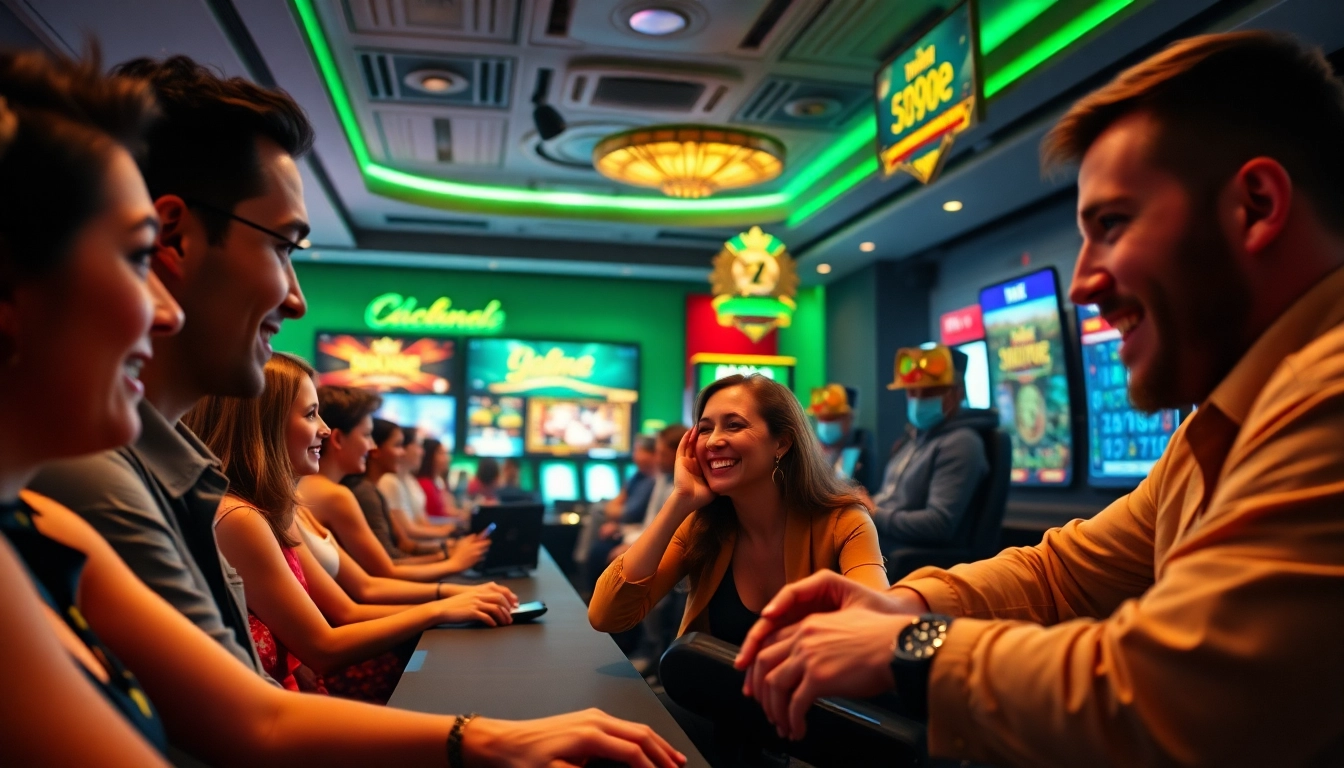 Exciting atmosphere of players enjoying diverse games on the 58ee online casino platform, showcasing trust and engagement.