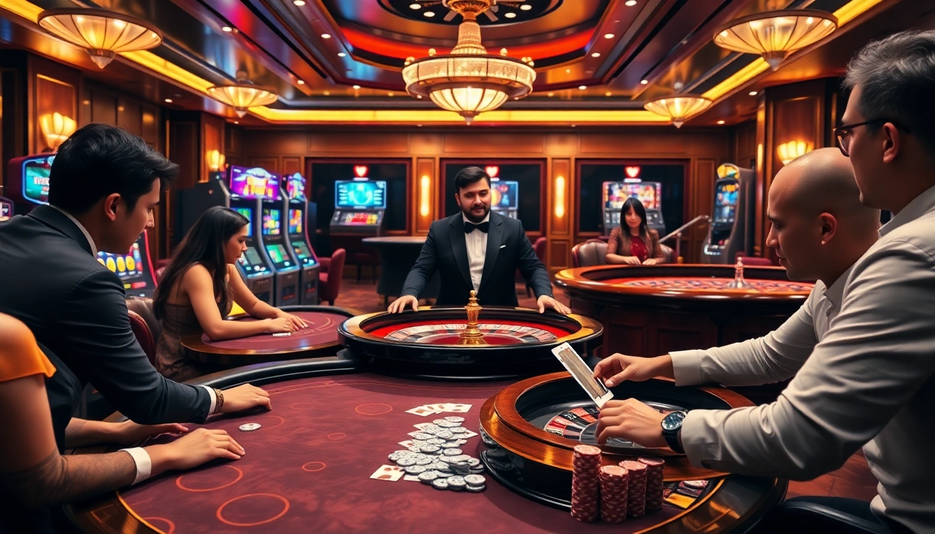Experience thrilling moments in 789win’s vibrant casino atmosphere with players cheering over winning hands.