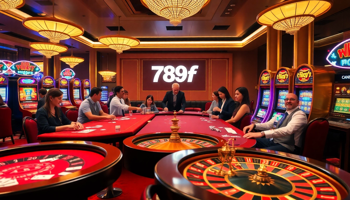 Players engaging with thrilling games at 789f casino, showcasing the excitement of gambling.