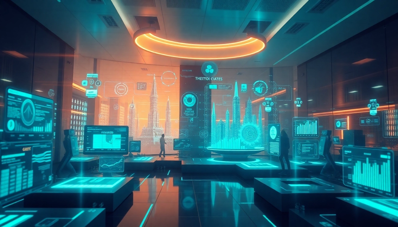 Visual representation of NK88 featuring futuristic tech interfaces, embodying innovation and trust.