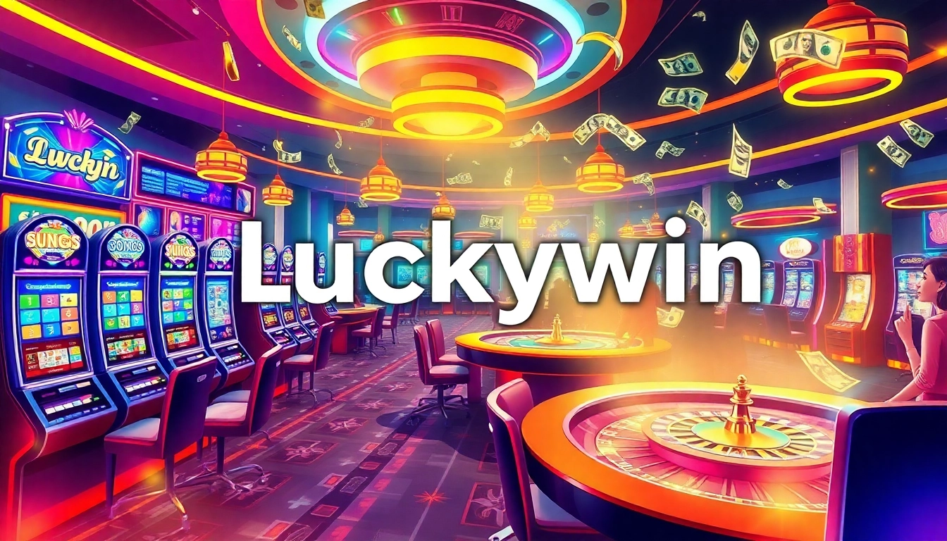 Engage in thrilling online gaming at Luckywin, featuring vibrant casino tables and exciting gameplay.