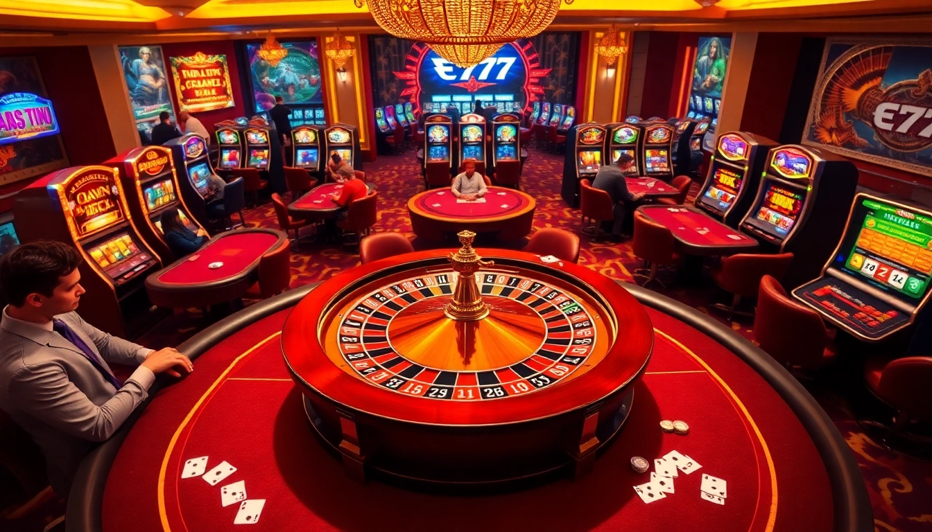 EM777 casino features engaging gameplay with poker, roulette, and slot machines.