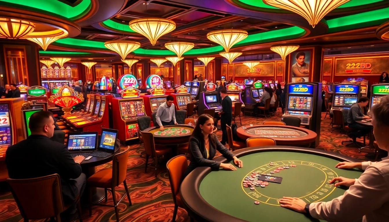 Experience thrilling gaming action at 222BD with poker chips and immersive casino games.