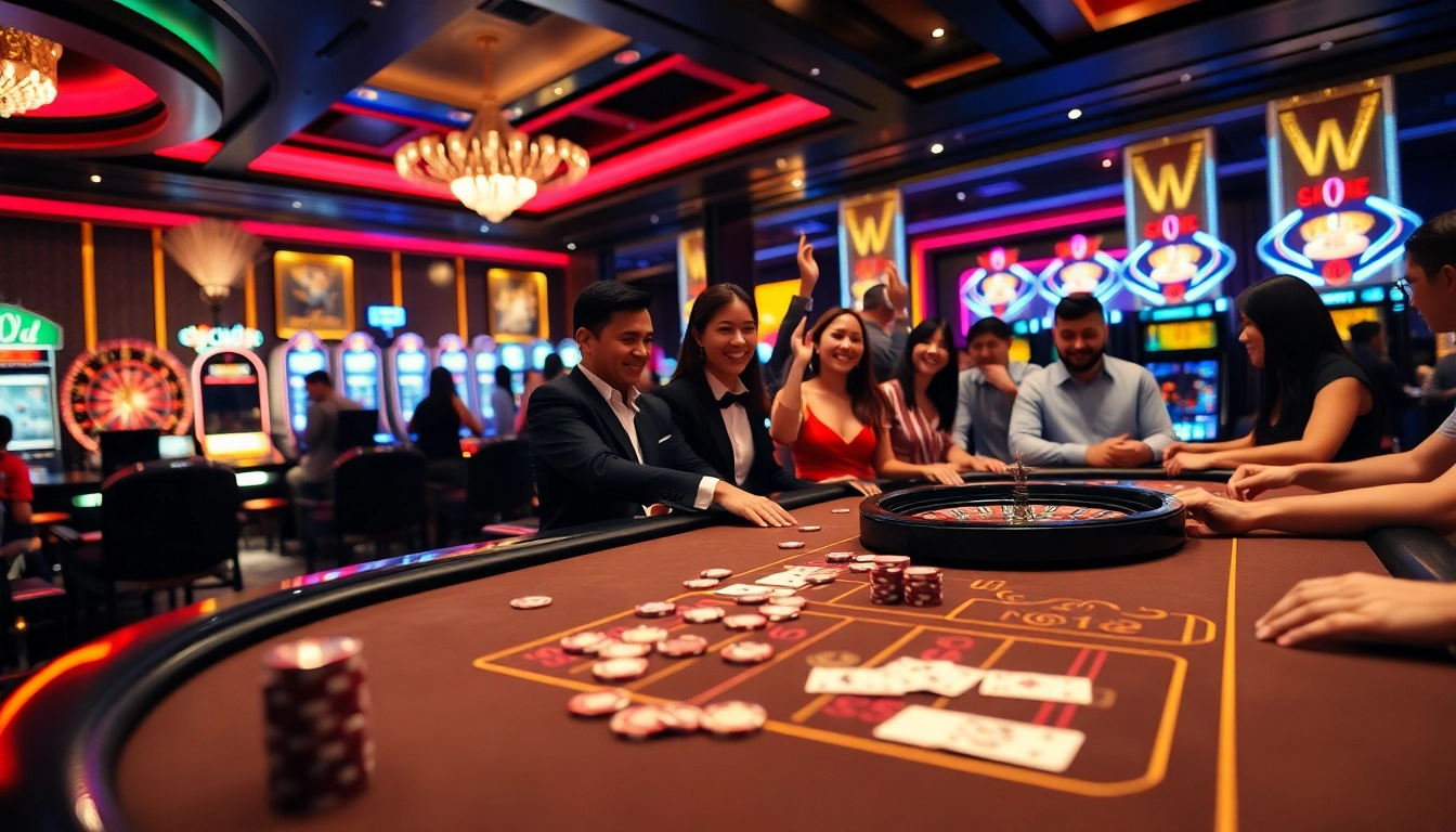 Players enjoying a thrilling baccarat game at an SC88 live casino table.