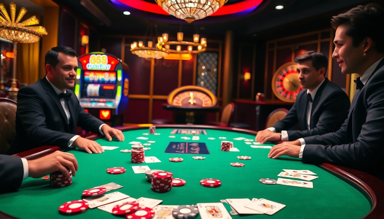 Experience high-stakes gaming at 888new's luxurious poker table with vibrant chips and cards.