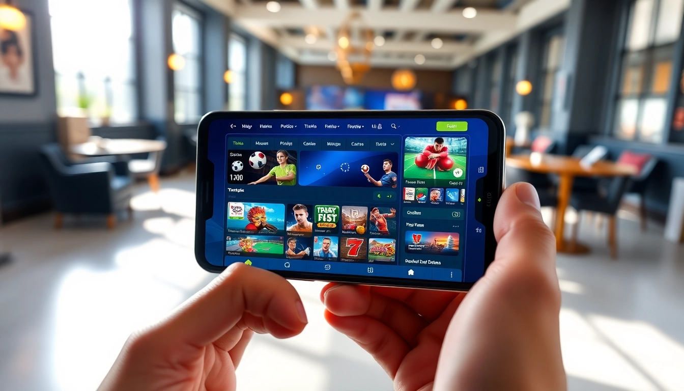 Engaging mobile betting experience at winvn88.live with vibrant casino and sports elements.