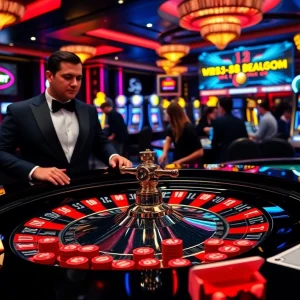 Experience the excitement of gaming at PS99 COM with vibrant casino tables and engaging players.
