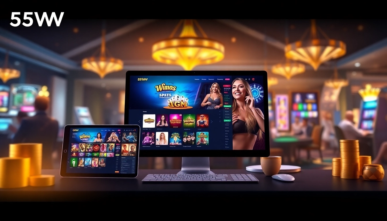 Exciting 55WW online casino experience featuring interactive games and live dealers.