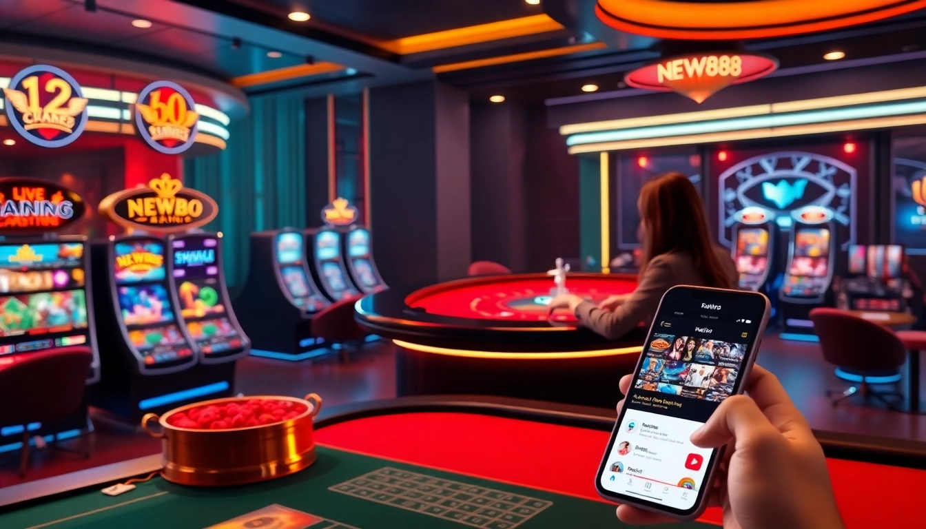 Experience the excitement of NEW88's live casino environment, featuring professional dealers and modern gaming technology.