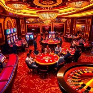 Experience the thrill of gaming at THABET's vibrant and exciting casino floor.