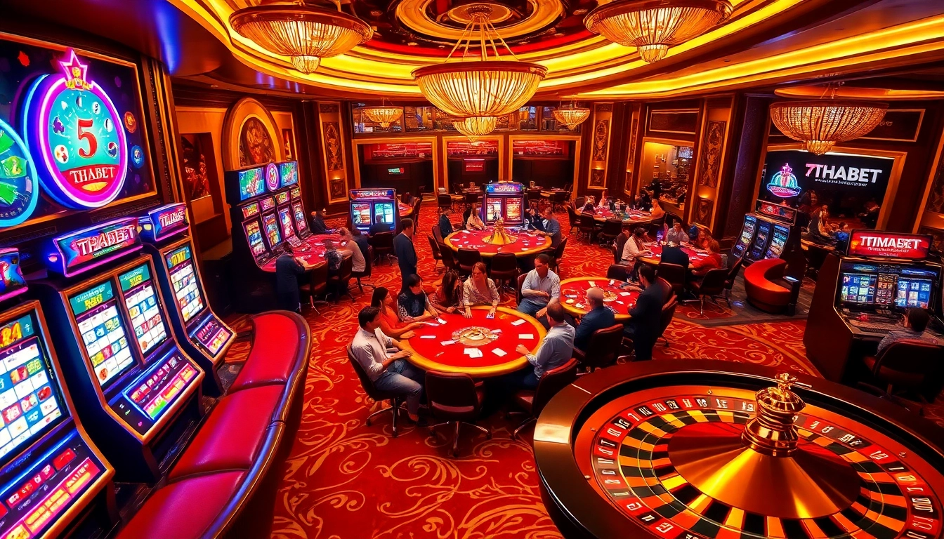 Experience the thrill of gaming at THABET's vibrant and exciting casino floor.