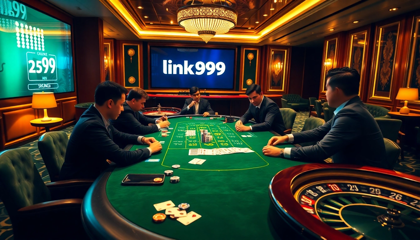 Engage in high-stakes gaming with link PS99 at a luxurious poker table setup.
