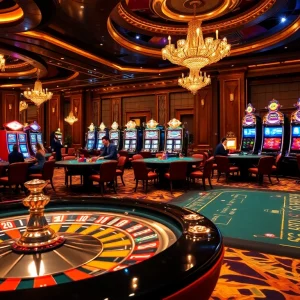 Exciting gaming action at GG88 casino with vibrant roulette and lively players.