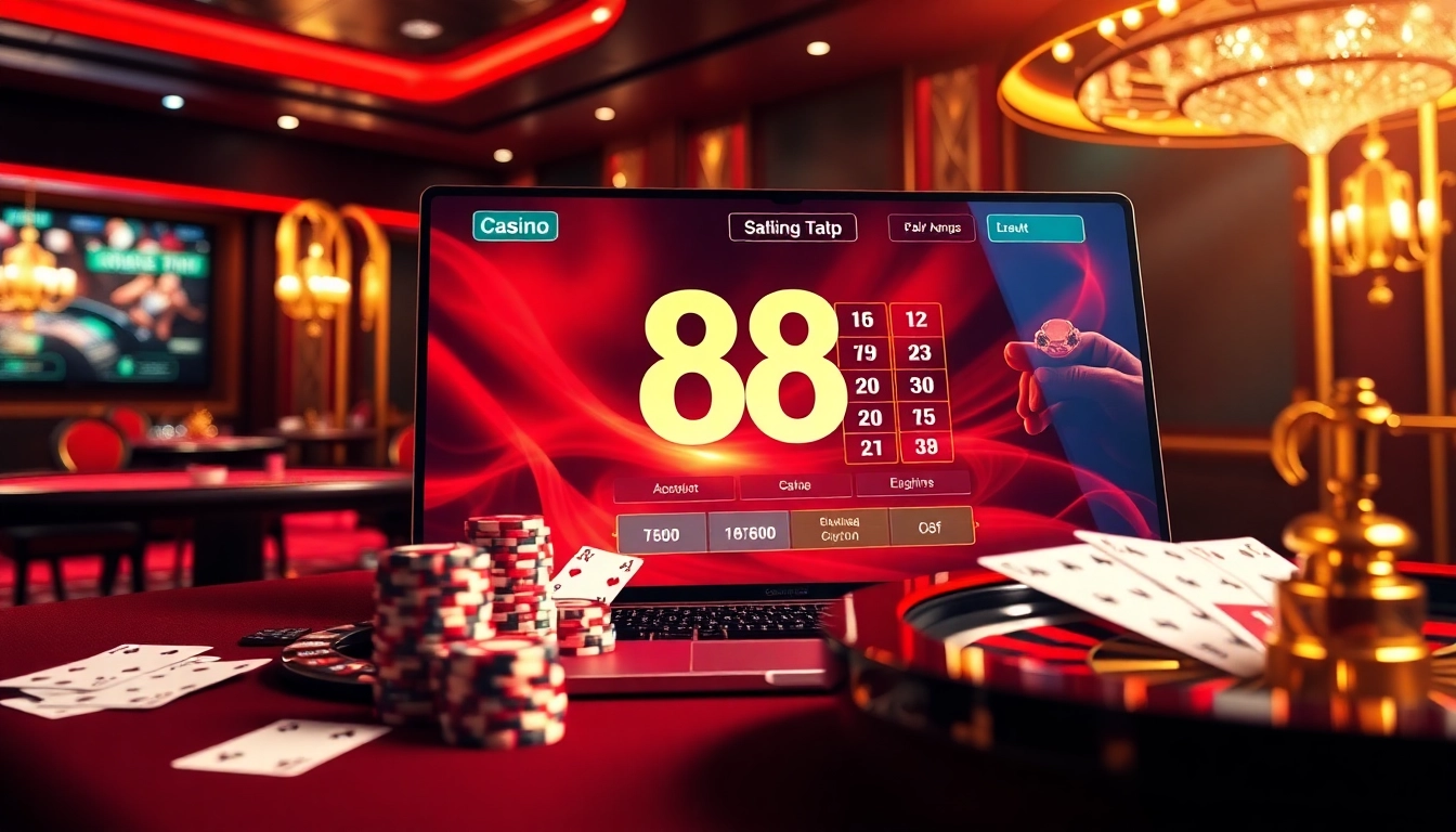 Experience the excitement of 88i đăng nhập with immersive casino visuals and dynamic gaming elements.