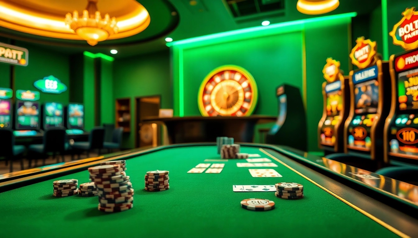 Engaging online casino scene featuring EE88 poker table and exciting gaming elements.