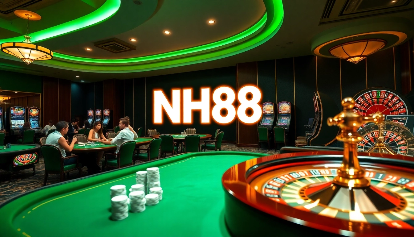 Experience excitement at NH88 with vibrant casino tables and professional gameplay.