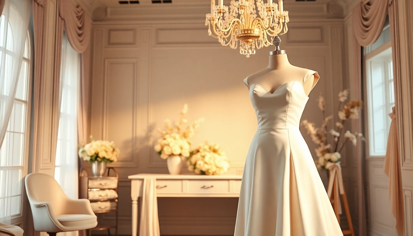 Stylish showcase of Rebel Designerwear wedding attire with elegant floral accents